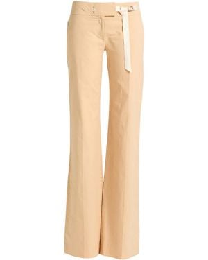 Sportmax Plain Color Casual Pants - Natural