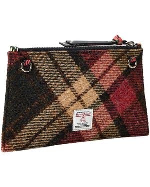 Vivienne Westwood Plaid Mini Clutch Bag - Brown