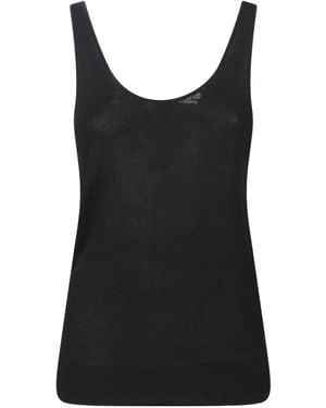 Frankie Shop Rivo Scoop-Neck Knit Tank Top - Black