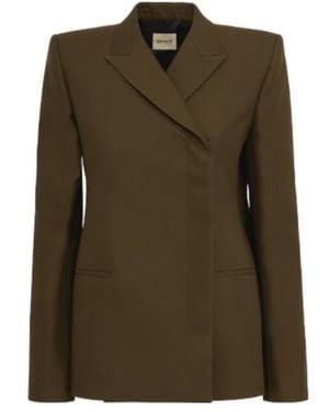 KHAITE Cropped Blazer - Green