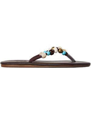 Ancient Greek Sandals Flat Thong Sandals - Brown