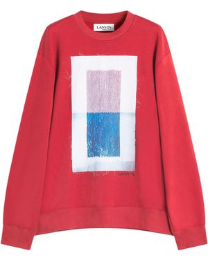 Lanvin Archive-Print Classic Sweatshirt - Red