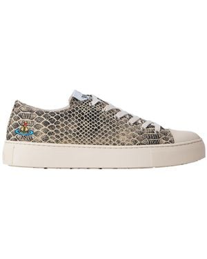 Vivienne Westwood Plimsoll Patterned Low-Tops - Grey