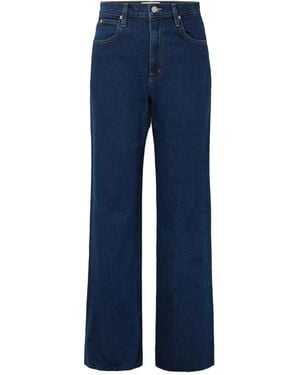 SLVRLAKE Denim Grace High-Rise Wide-Leg Jeans - Blue