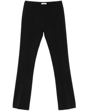 The Row Fabien Pressed-Crease Trousers - Black