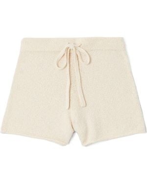 The Elder Statesman Solid Colour Casual Shorts - Natural