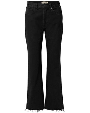Nili Lotan Calla Frayed Jeans - Black