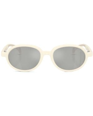 Moncler Eyewear Round Frame Sunglasses - White