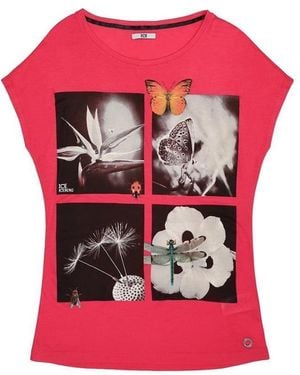 Iceberg Printed T-Shirt With Round Neck - Pink