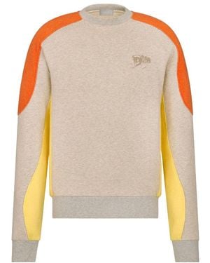 Dior Homme Logo Printed Crewneck Sweatshirt - Multicolour