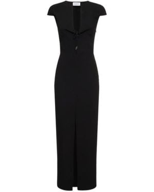 16Arlington Strapless Dress With Split Waistband - Black