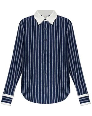 The Upside Belize Striped Shirt - Blue