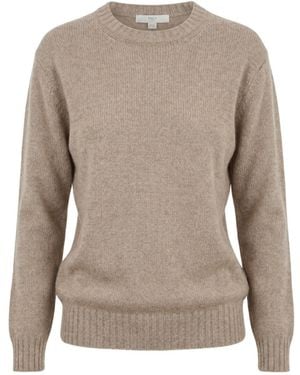 Malo Long-Sleeve Crew-Neck Sweater - Brown