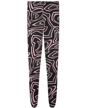 PUCCI Maze-Print Leggings - Black