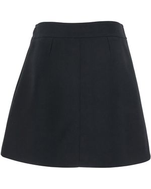 スカート CELINE SKIRTS BLACK Celine // Black Silk Pocket Skirt – VSP Consignment