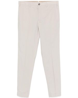 Incotex Concealed Fly Trousers - White