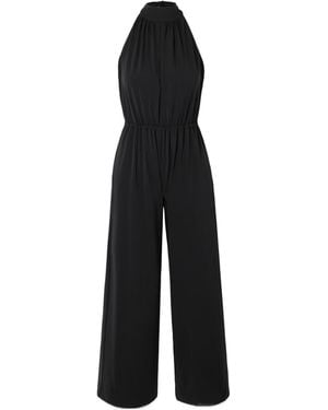 Eres Halter-Neck Tie-Back Jumpsuit - Black