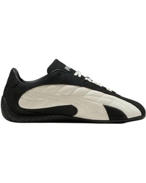 PUMA Logo-Embroidered Trainers - Black