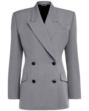 Alaïa Alaïa Gabardine Tailored Jacket - Grey