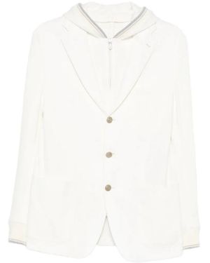 Eleventy Cotton Jacket - White