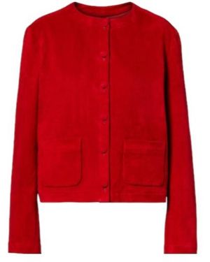 Stouls Gabrielle Suede Jacket - Red