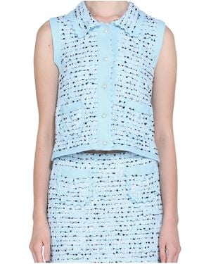 N°21 Knitted Vest - Blue