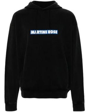 Martine Rose Blow Your Mind Logo-Print Hoodie - Black