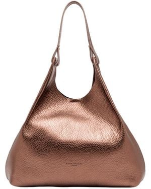 Gianni Chiarini Large Dua Leather Shoulder Bag - Brown
