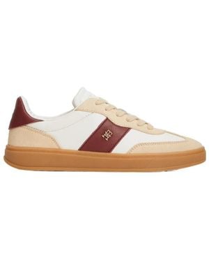Tommy Hilfiger Paneled Low-Top Sneakers - Brown