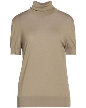 Dolce & Gabbana Solid Short-Sleeve Turtleneck - Natural