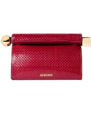 Jacquemus Rond Carre Clutch - Red