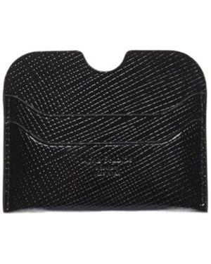Acne Studios Embossed-Logo Leather Cardholder - Black