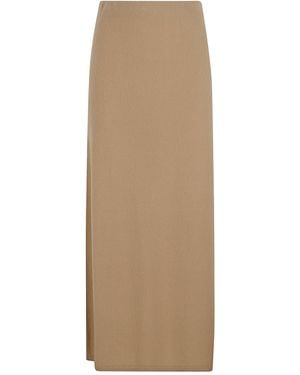 Gabriela Hearst Ribbed Knitted Skirt - Natural