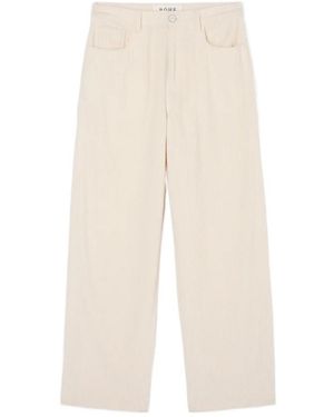 Rohe Casual Trousers With Belt Loops - White
