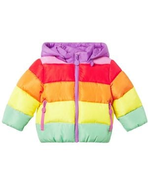 Stella McCartney Colour-Block Striped Padded Jacket - Pink
