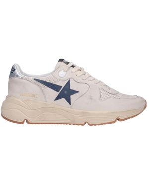 Golden Goose Running Sole Lace-Up Trainers - White
