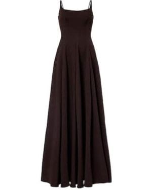 STAUD Joy Cotton-Blend Gown - Black