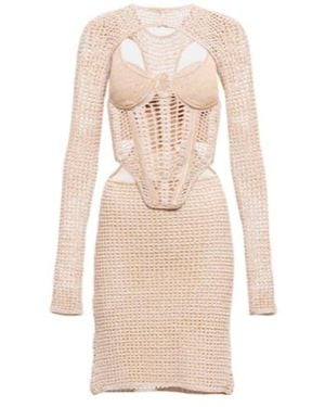 Dion Lee Corset Minidress - Natural