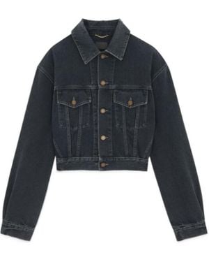 Saint Laurent 80's Denim Jacket - Blue