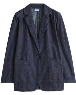 Aspesi Single Breasted Sleeved Blazer - Blue