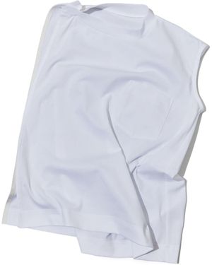 Sacai Asymmetrical T-Shirt - Blue