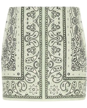 Zimmermann Printed Skirt - Metallic