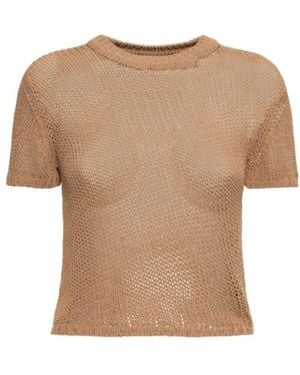 AYA MUSE Atele Cotton Blend Top - Natural