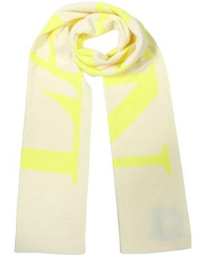 Lanvin Logo Scarf - Yellow
