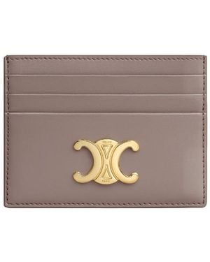 Celine Triomphe Card Holder - Gray