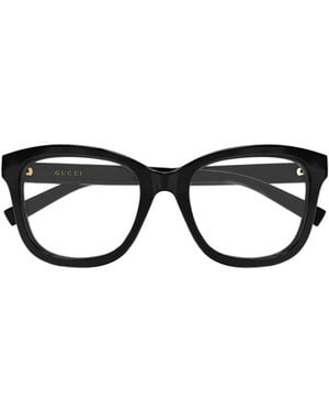 Gucci Eyewear Square Frame Glasses - Black