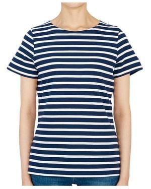 Saint James Striped Graphic T-Shirt - Blue