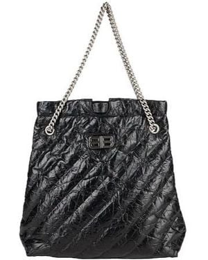 Balenciaga Largesize Leather Tote Bag - Black