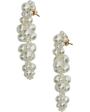 Simone Rocha Pearl-Embellishment Earrings - White