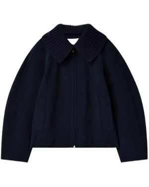 JOSEPH Cooksey Double Face Cashmere Jacket - Blue